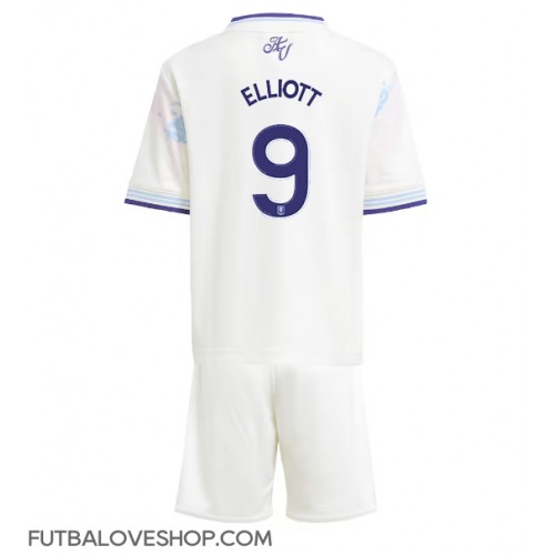 Dres Aston Villa Harvey Elliott #9 Tretina pre deti 2025-26 Krátky Rukáv (+ trenírky)